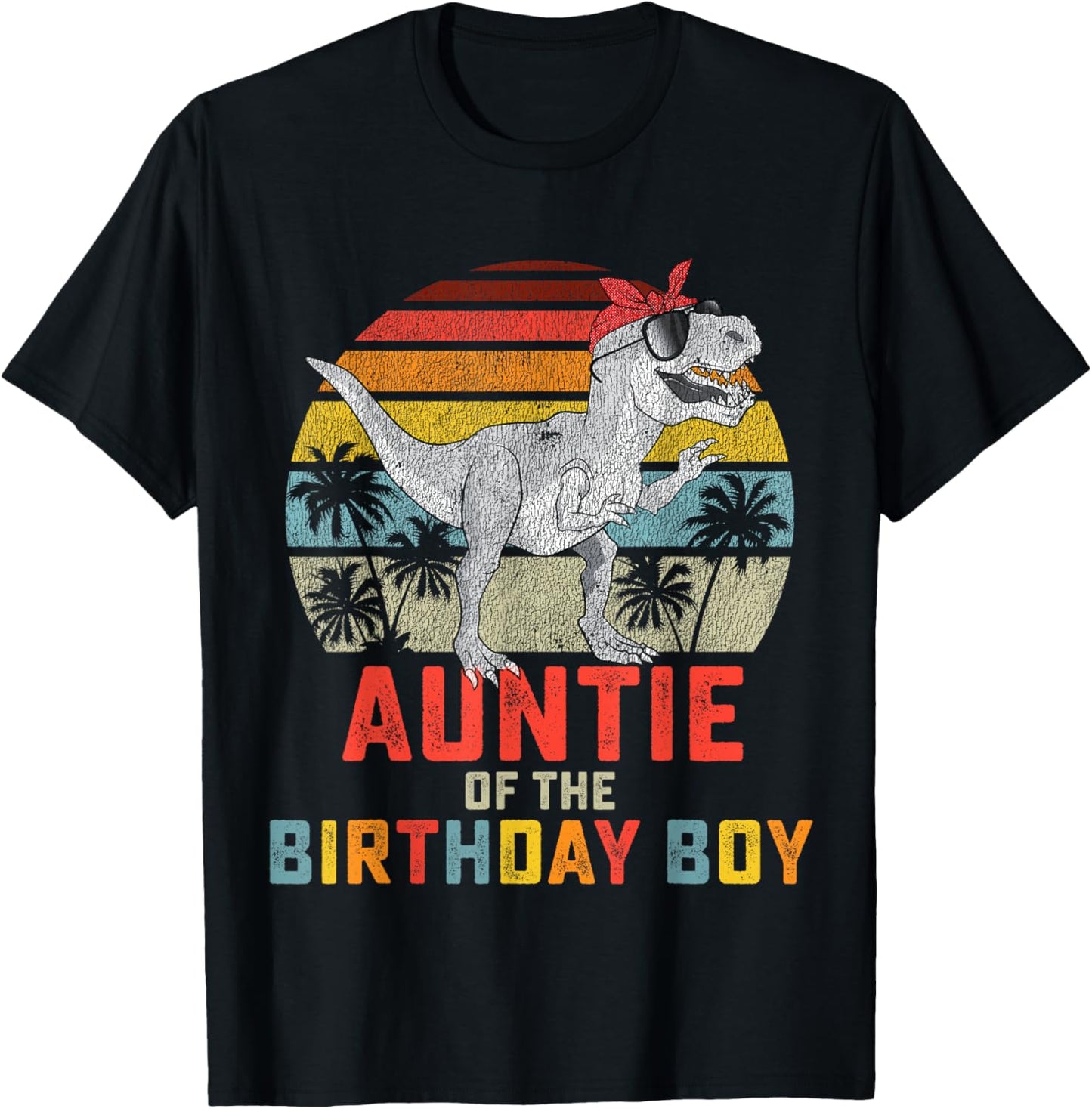 Auntie Dinosaur of the Birthday Boy Matching Family T-Shirt