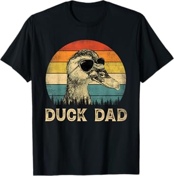 Vintage Duck Dad Duck Lovers Daddy Father's Day T-Shirt
