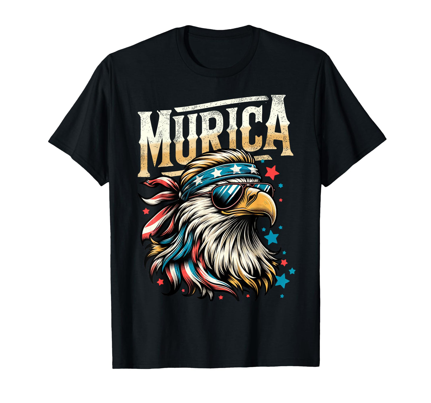 4th of July Patriotic Funny Eagle July 4th USA Murica T-Shirt