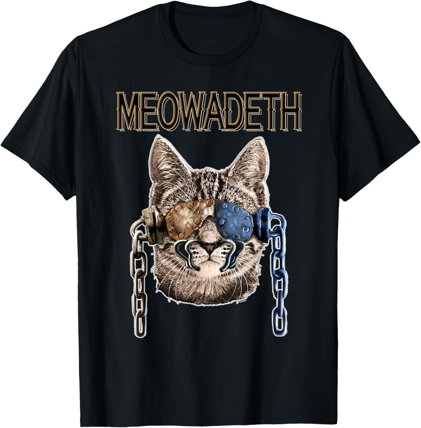 Love Meowadeth The Music Cute Cats Classic Design Rock Band T-Shirt