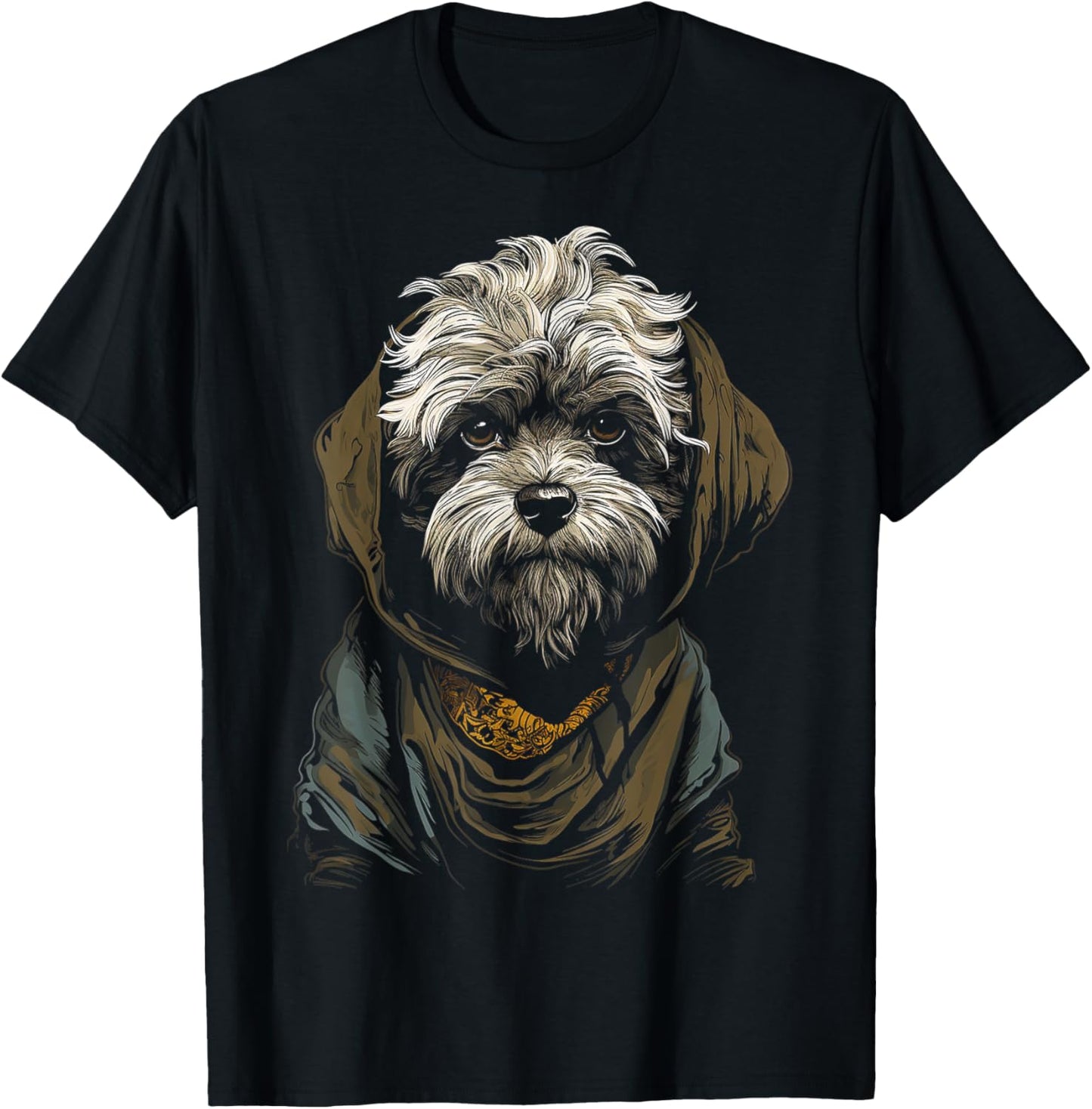 Shih Tzu Motif Pet Artwork Dog Shih Tzu T-Shirt