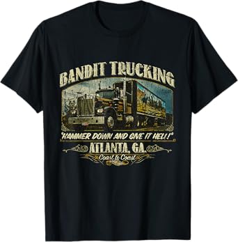 Huiibao Funny The Bandit Retro Trucking 1977 T-Shirt