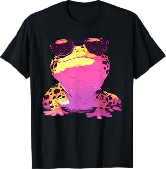Fun Kawaii Lizard With Sunglasses Pastel Goth Leopard Gecko T-Shirt