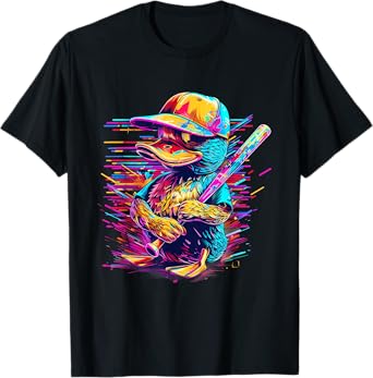 Rubber Duck Rubber Duckie Baseball Player Rubber Duck Lover T-Shirt
