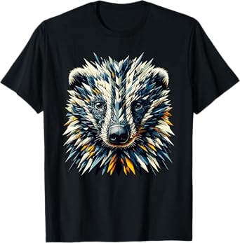 Polygon Art Honey Badger Honey Badgers Ratel T-Shirt