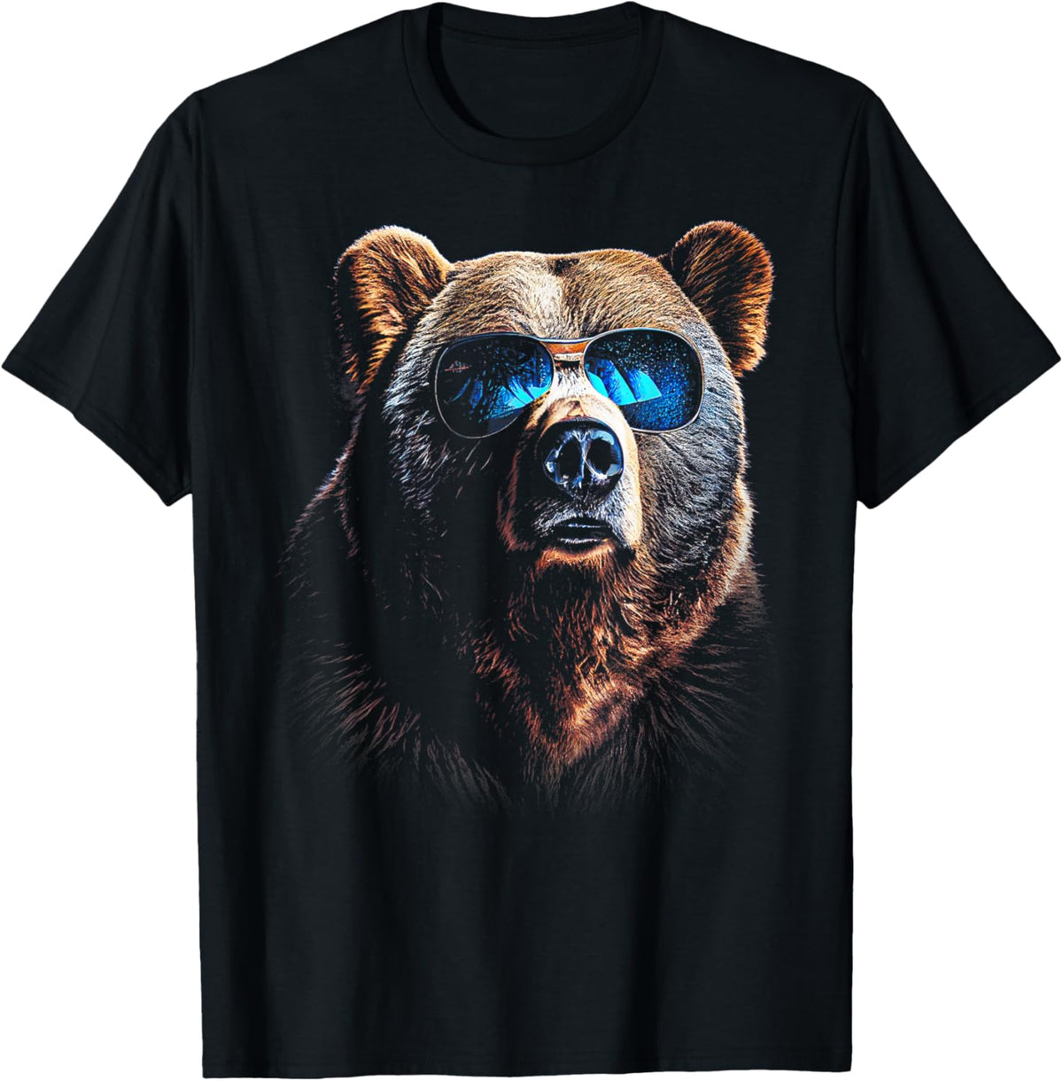 Bear wild animals art animal print animal Grizzly bear T-Shirt