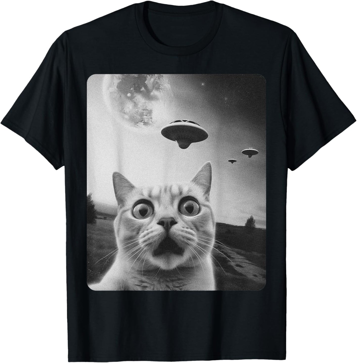 Cat Selfie UFO T-Shirt