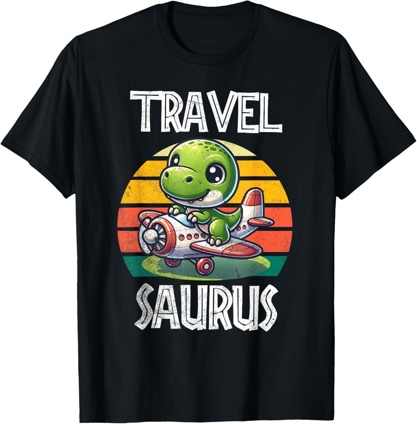 Travel Saurus Funny T-Rex T-Shirt