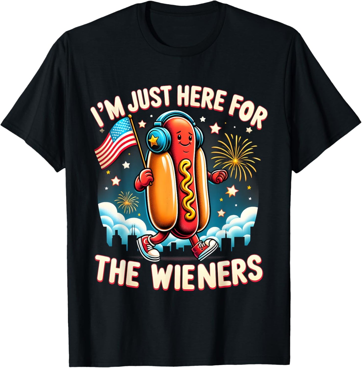 It's Not The 4th of July Until My Weiner Comes Out Dog Lover T-Shirt