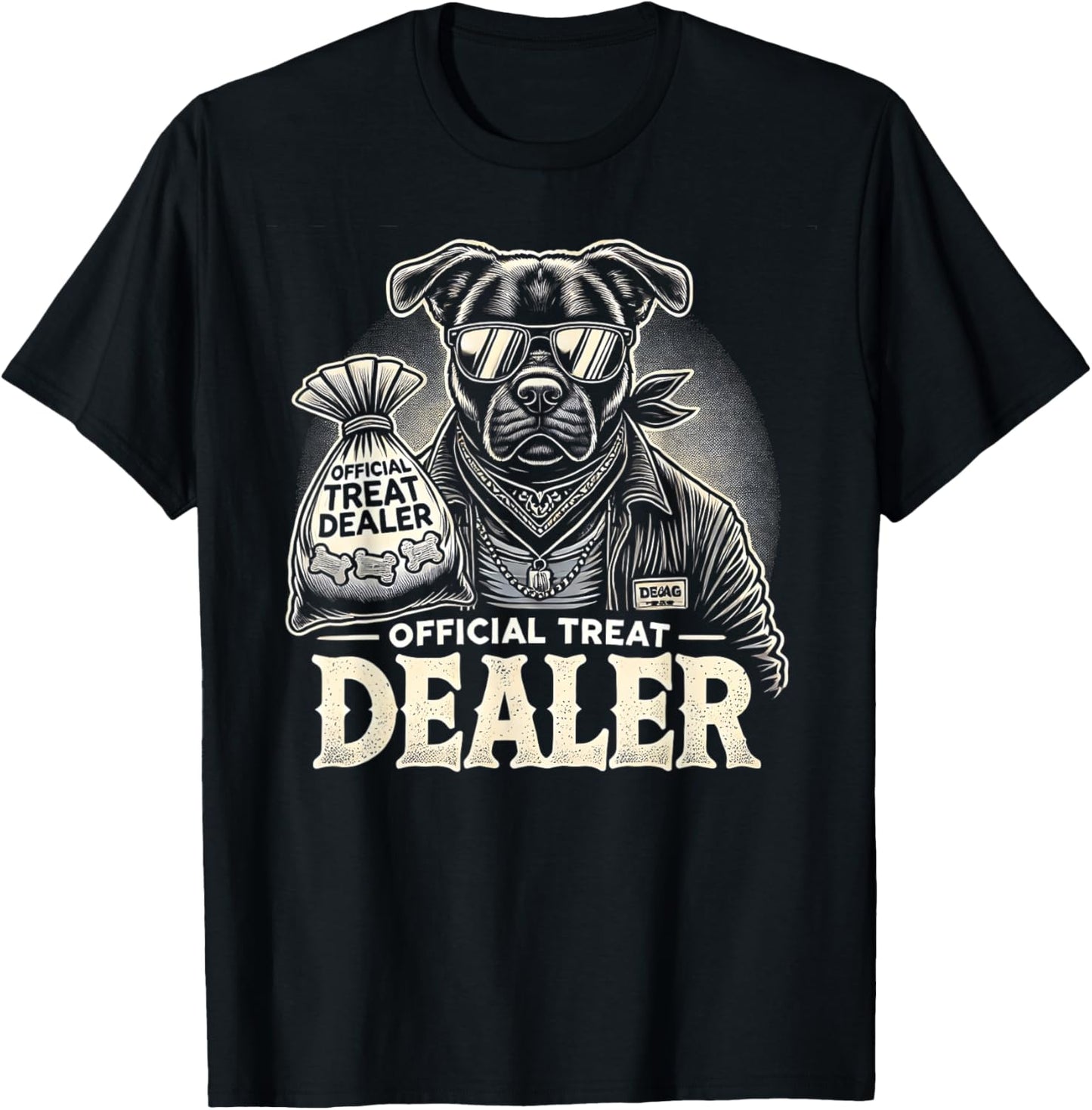 Dog Lover Official Treat Dealer Funny Pet Design Tee T-Shirt
