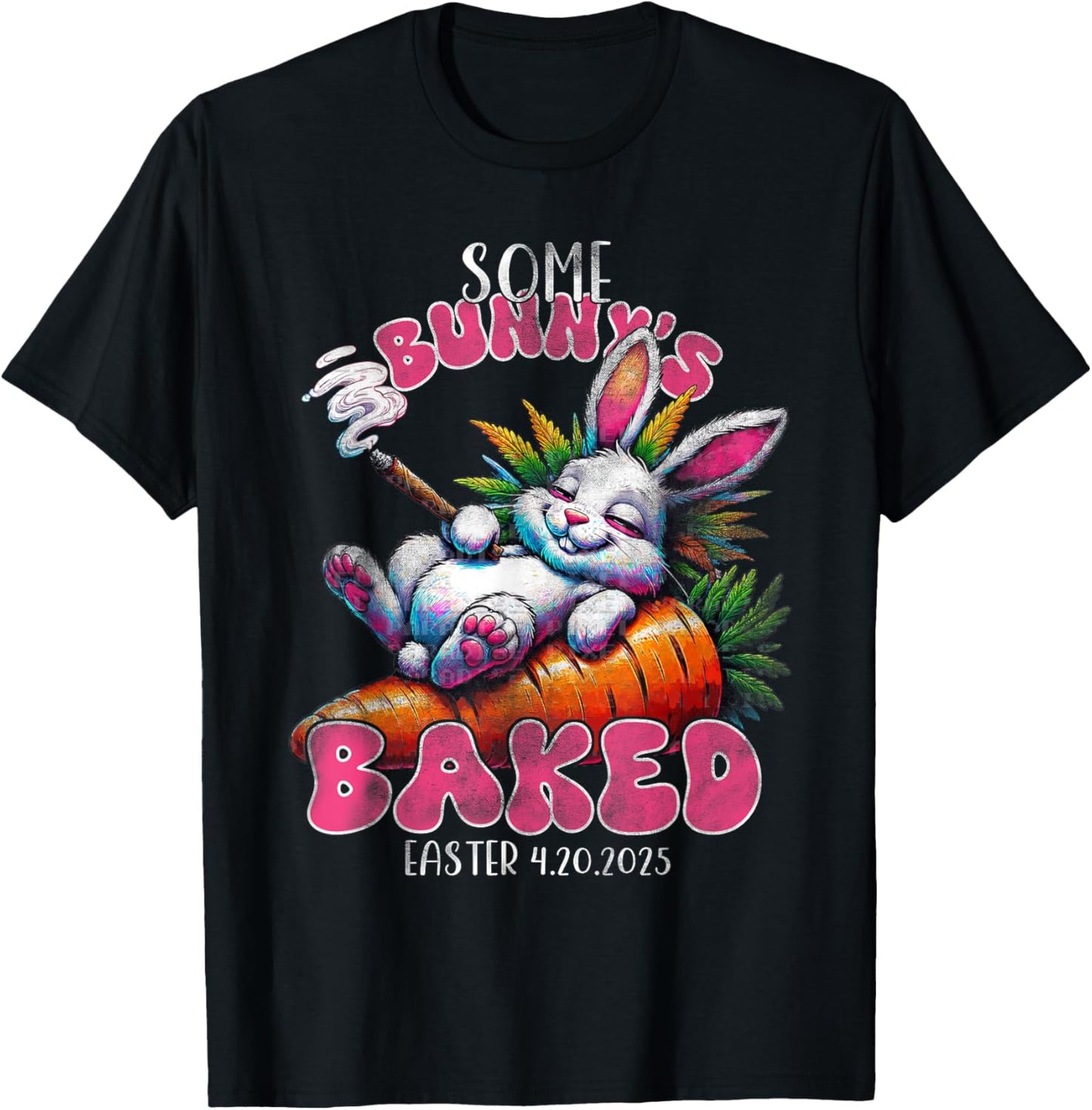 420 Easter Bunny Funny Weed Smoking Rabbit Cannabis 4/20 Day T-Shirt