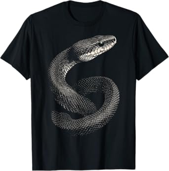 Snake Animal Motif Illustration Snake T-Shirt