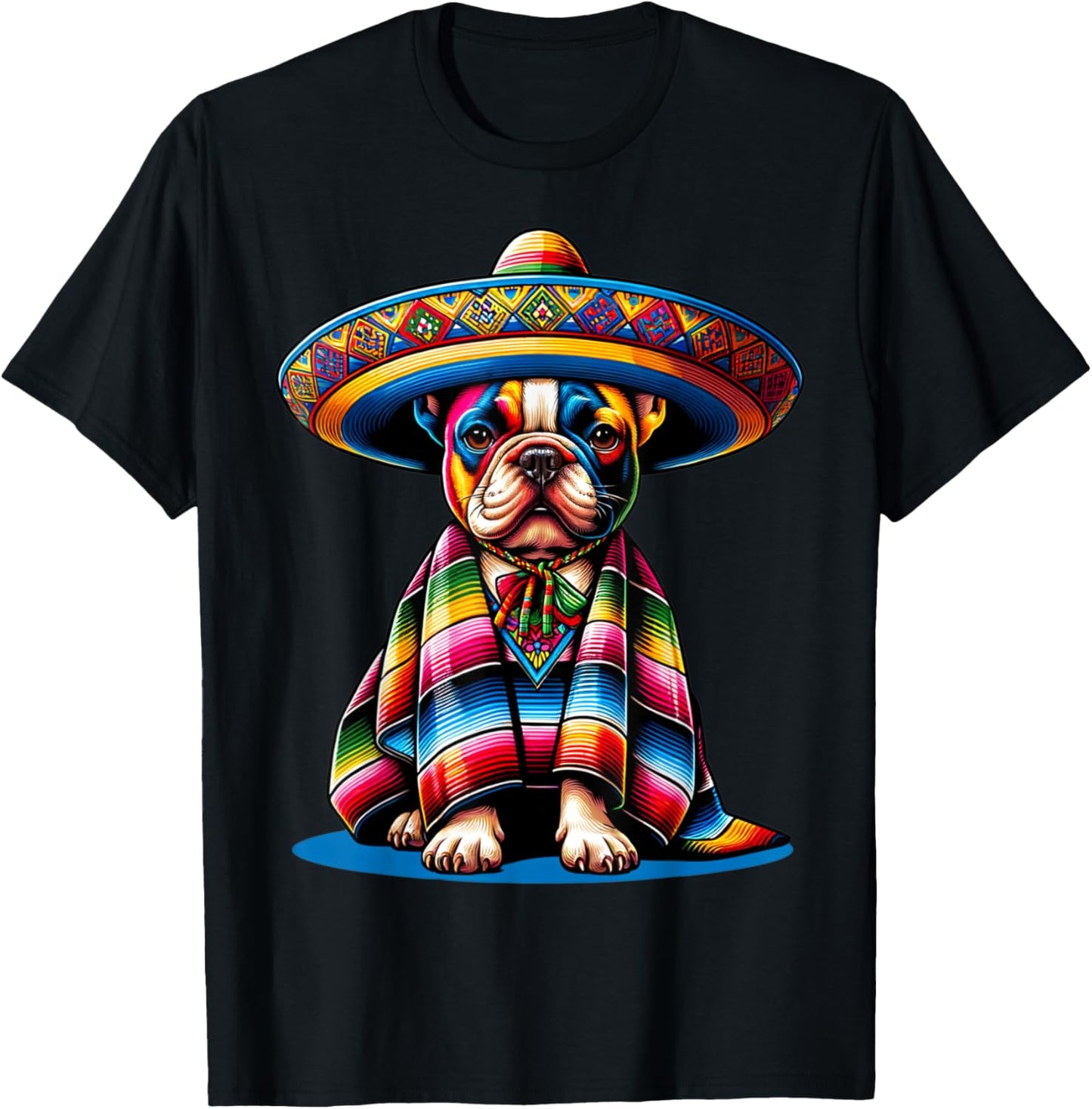 Sombrero Tacos Fiesta French Bulldog Lover Cinco De Mayo T-Shirt