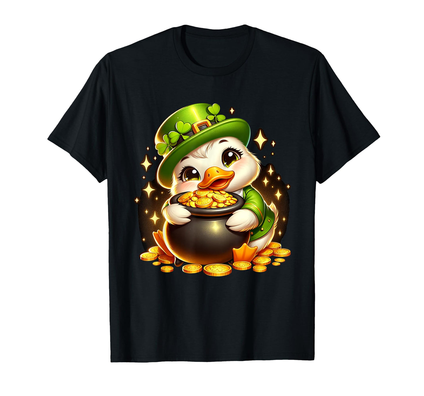 Duck Leprechaun Cute Funny Duck St. Patricks Day T-Shirt