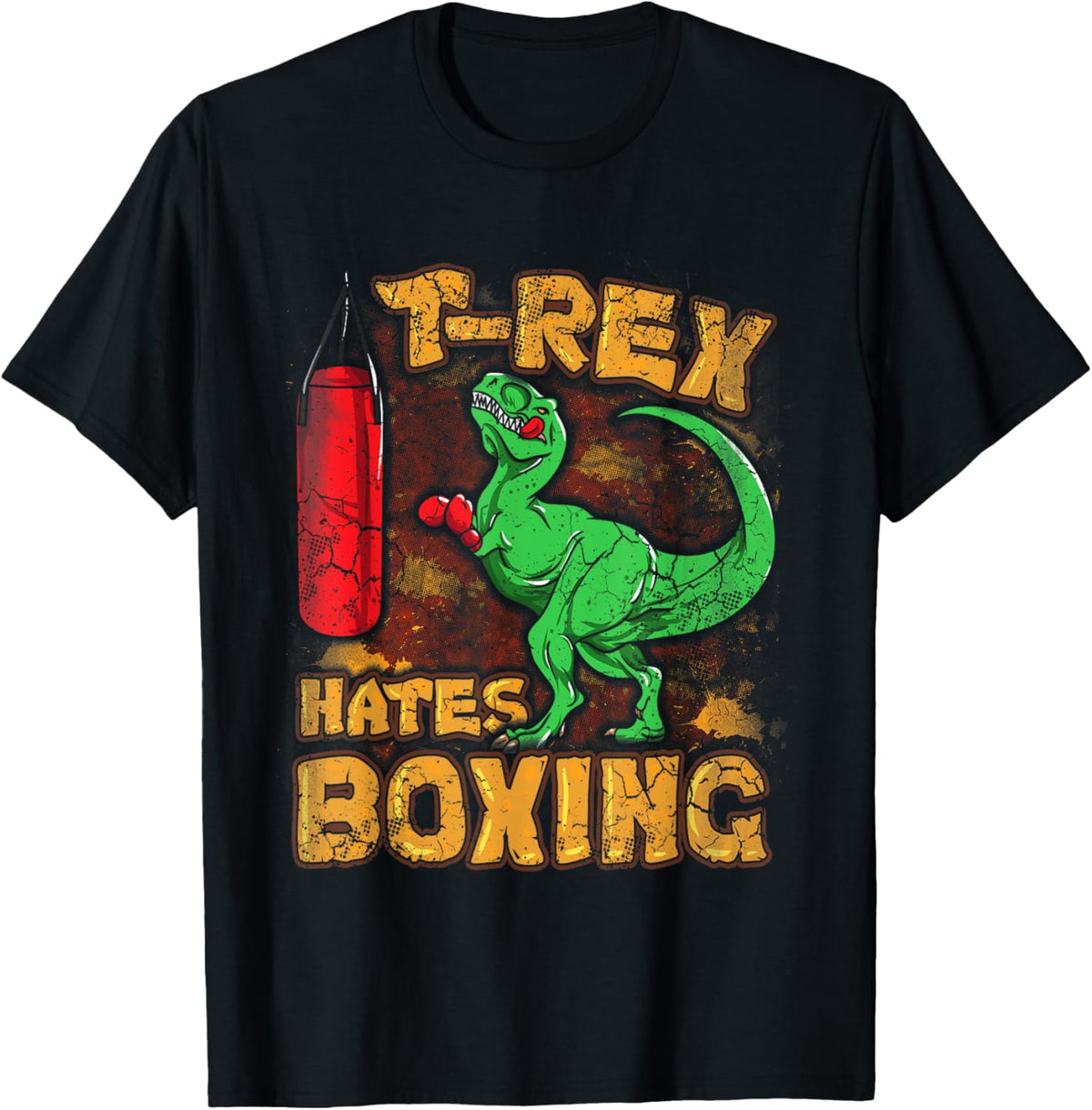T-Rex Hates Boxing Funny Boxer Dinosaur Tyrannosaurus T-Shirt