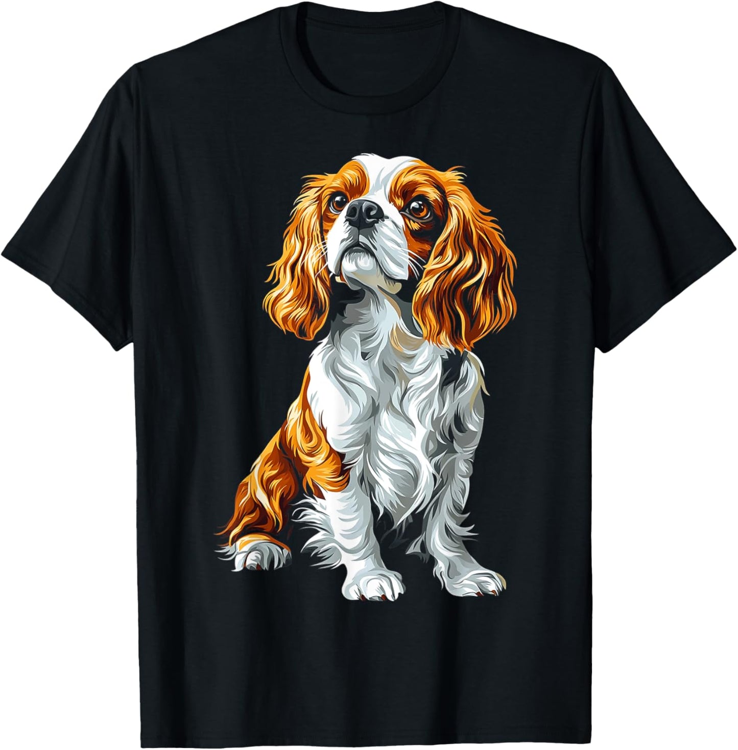Cavalier King Charles Spaniel Dog Graphic Pet Artwork T-Shirt
