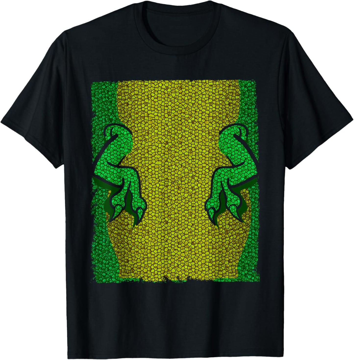 Halloween Costume Shirt - Lizard Dinosaur Arms Snakeskin Tee T-Shirt