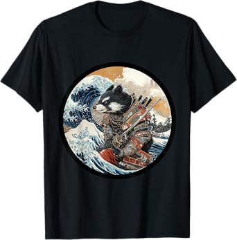 Wild Badger Brock Samurai Warrior Vintage Japanese Art Anime T-Shirt