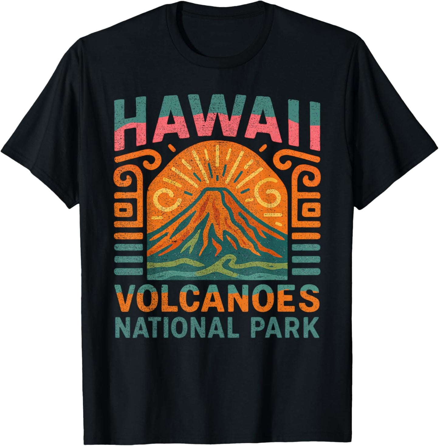 Vintage Hawaii Volcanoes National Park Retro T-Shirt