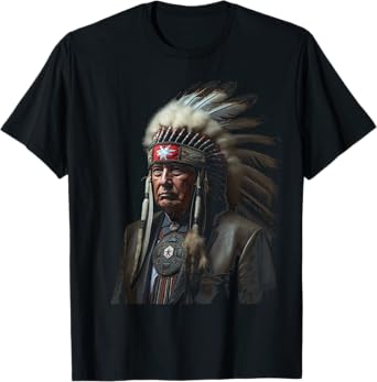 Trump Native American Indian Warrior Native American Trump T-Shirt