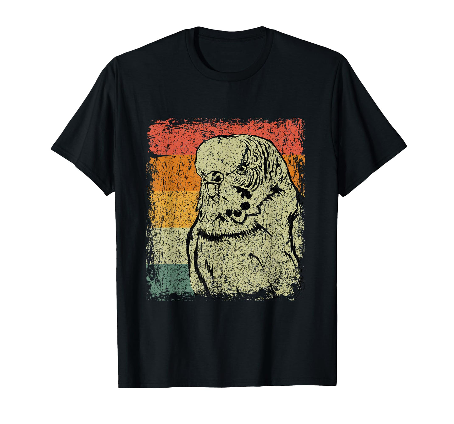 Retro Budgie Gift Vintage Budgie Bird T-Shirt