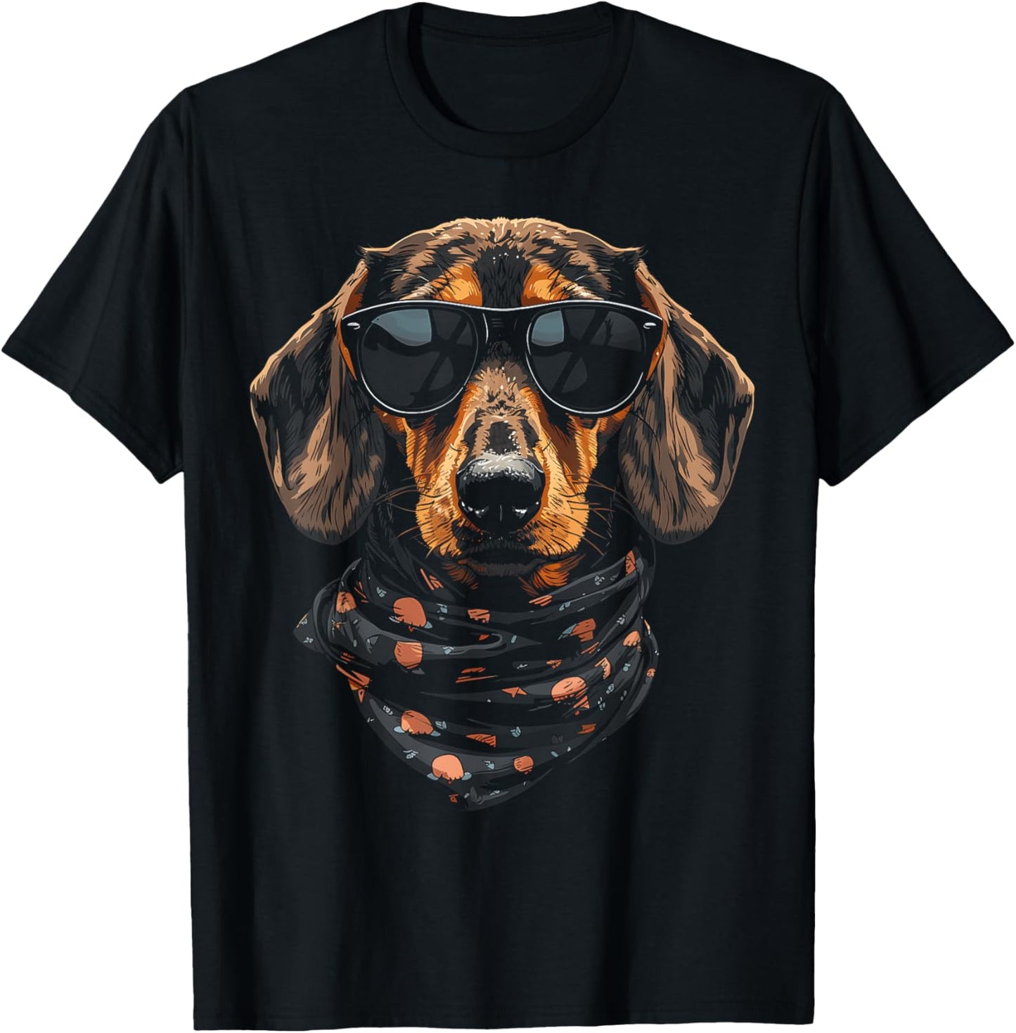 Dachshund Dog Summertime Dog Wearing Shades Cool Dog T-Shirt