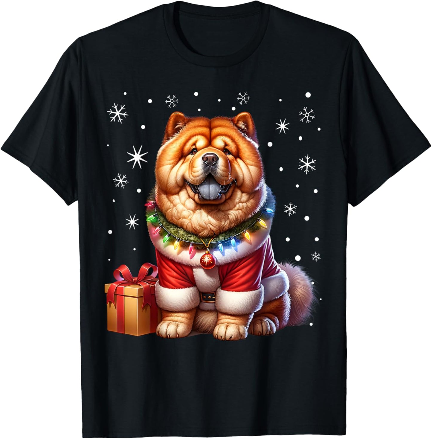 Chow Chow Santa Claus Chow-Chow Costume Chow Chow Xmas T-Shirt