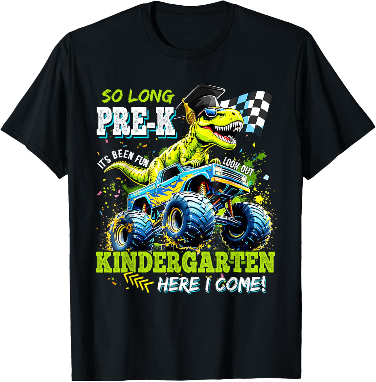 So Long Preschool Graduation Class 2025 Dinosaur Kids Boys T-Shirt