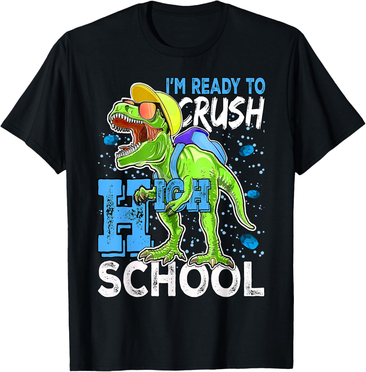 Ready To Crush High School T Rex Dinosaur Back to School T-Shirt