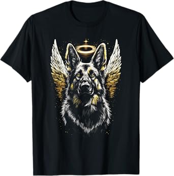 German Shepherd Angel Wings German shepherd art T-Shirt