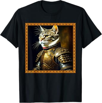 FUNNY CAT MEDIEVAL PORTRAIT RENAISSANCE Oil Painting Pet T-Shirt