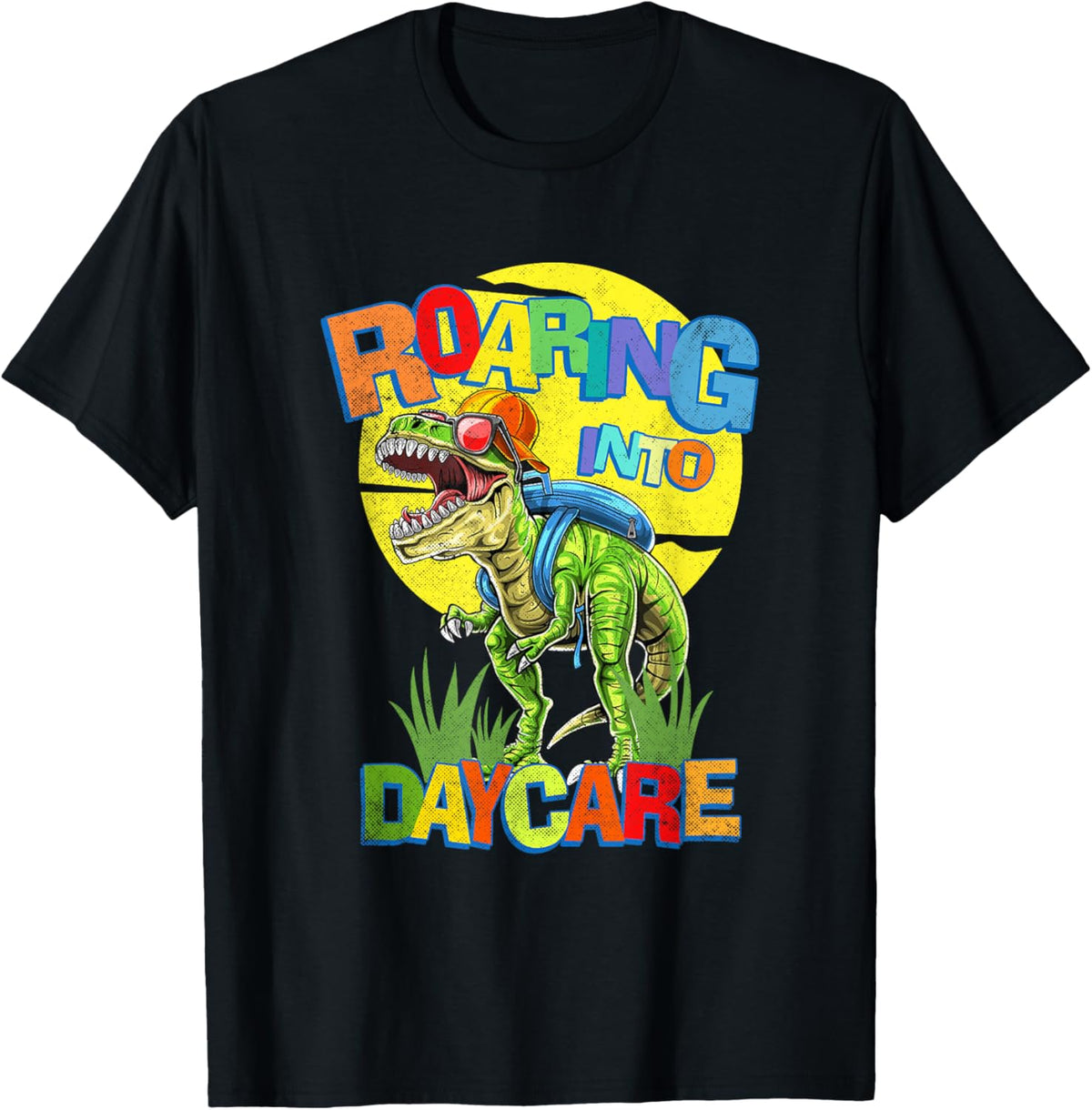 Kids First Day Of Daycare School T Rex Dinosaur Toddlers T-Shirt