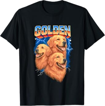 Funny Golden Retriever Bootleg T-Shirt