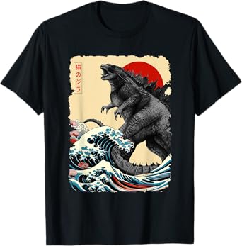 Retro Japanese Art Kaiju Lover Monster Movie Women Men Kid T-Shirt