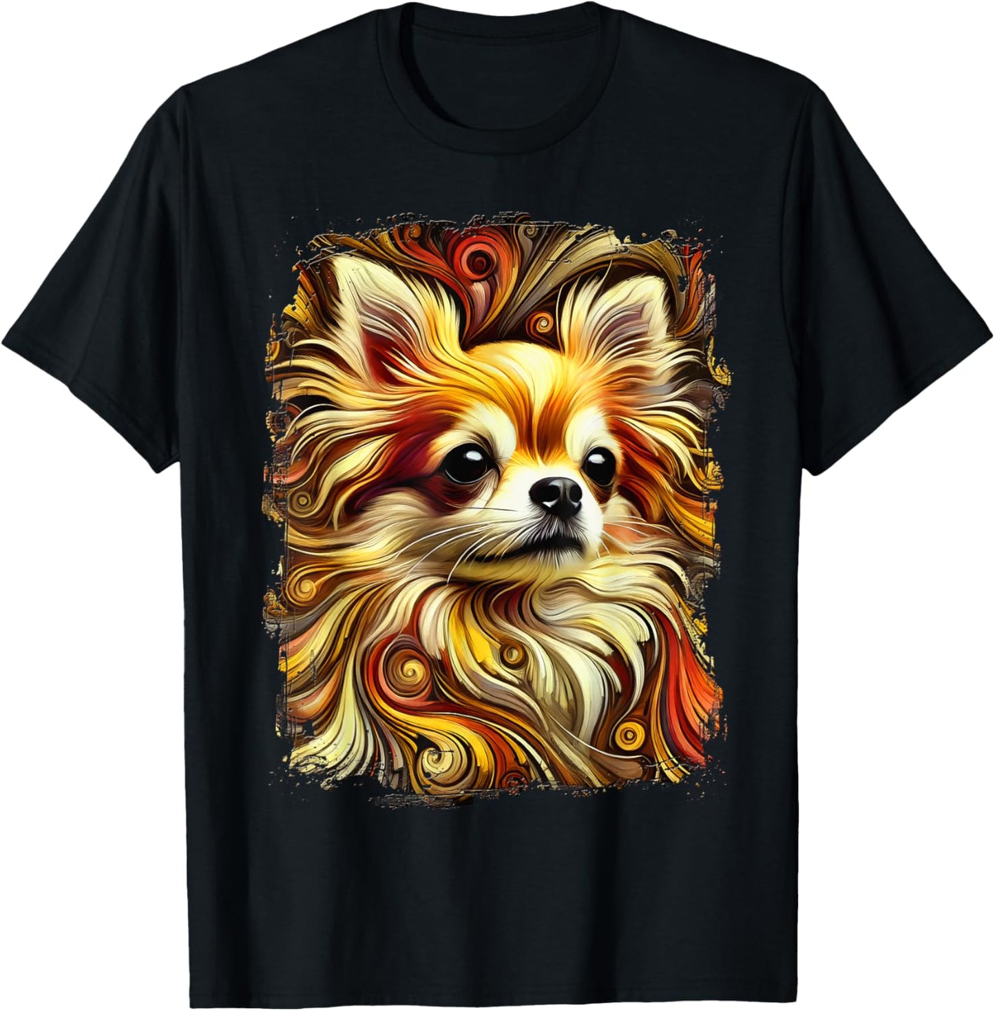 Cute Chihuahua Colourful Artwork T-Shirt