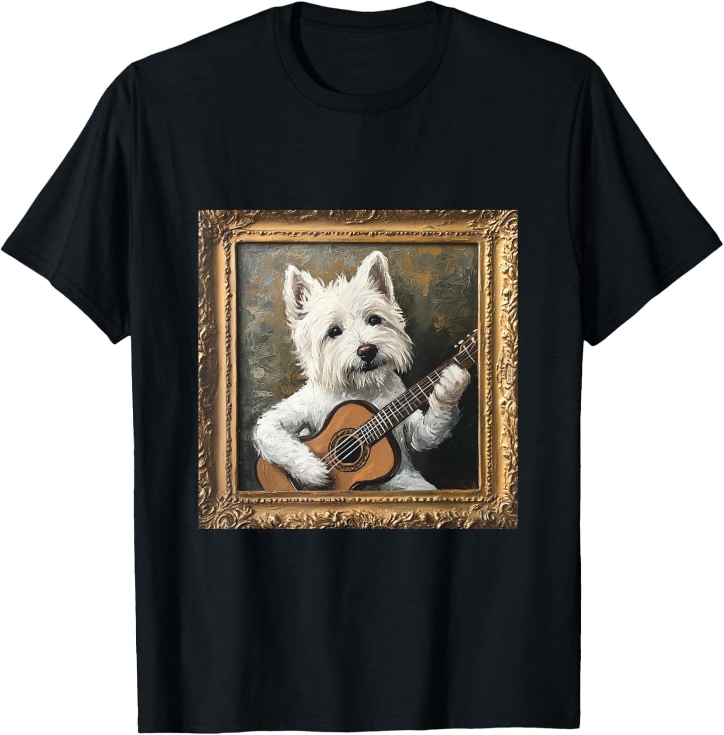 Westie Guitar Dog T-Shirt