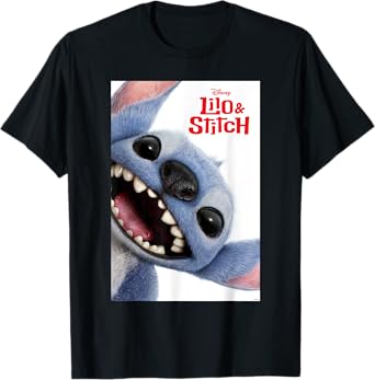 Disney Lilo & Stitch Big Stitch Face Movie Poster T-Shirt