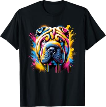 Splash Art Chinese Shar-Pei Shar Pei T-Shirt