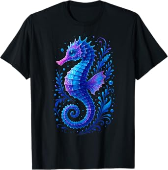 Colorful Underwater Seahorse Animal Ocean Seahorse T-Shirt
