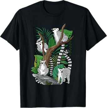 Tropical Lemur - Zookeeper Animal Researcher Lemur Lover T-Shirt