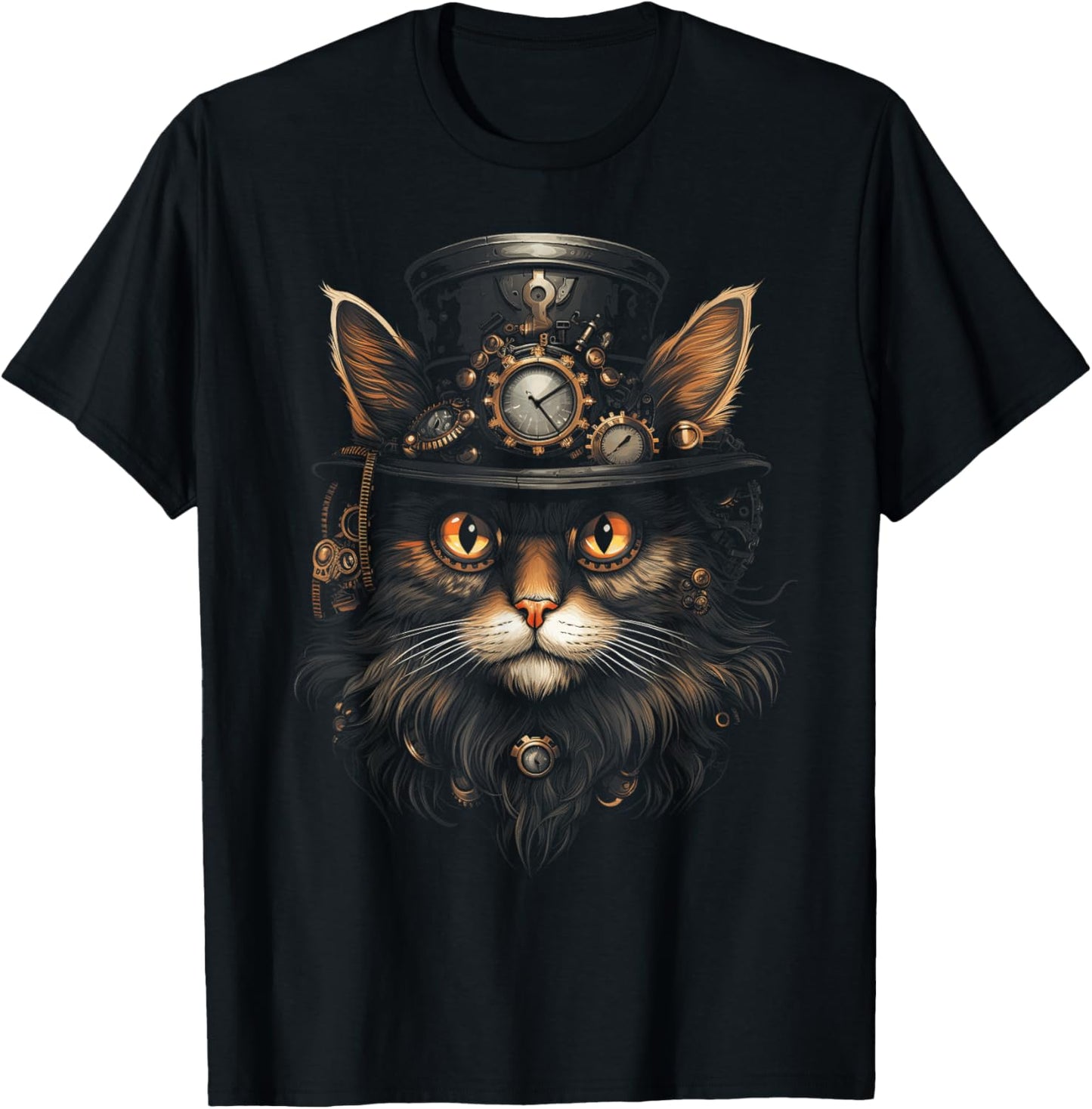 Steampunk Cat Steampunk art T-Shirt
