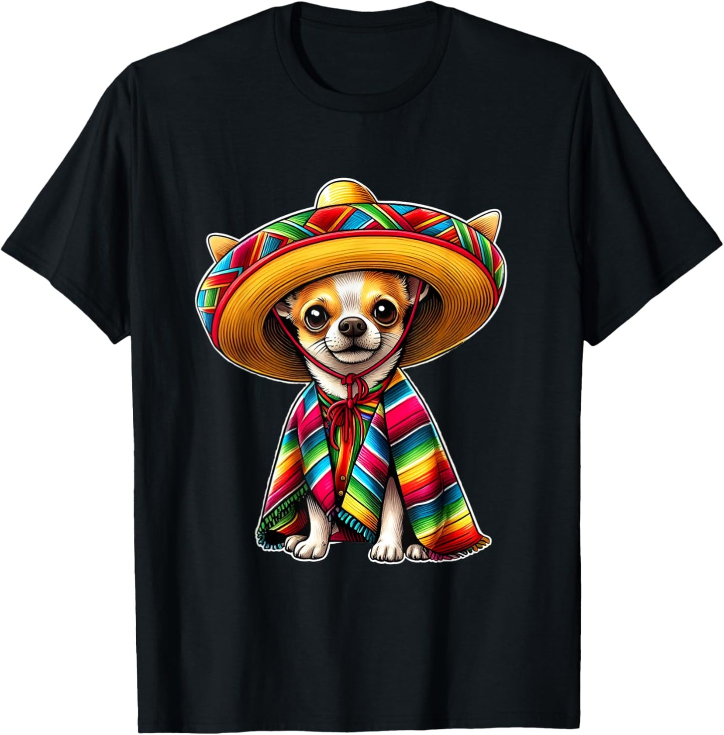 Cinco De mayo 2025 Chihuahua dog Lover Sombrero Tacos Fiesta T-Shirt