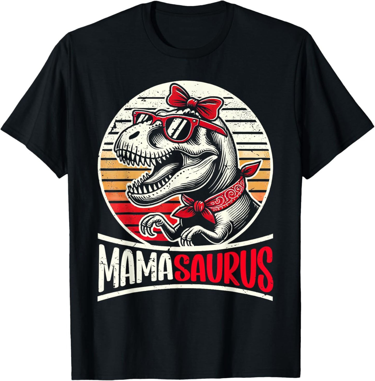 Mamasaurus T Rex Dinosaur T-Rex Mama Saurus Retro Women T-Shirt