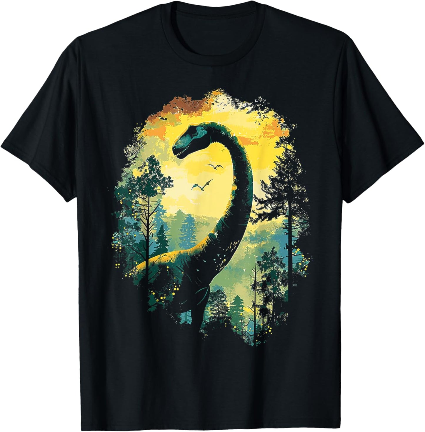Apatosaurus Dinosaur Motif Art Apatosaurus T-Shirt