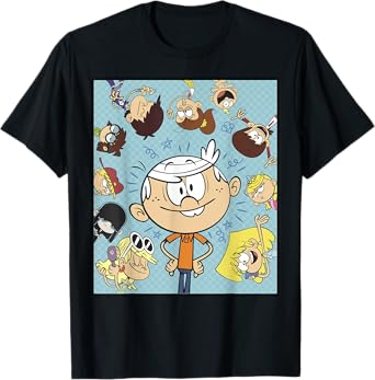 The Loud House Group Circle Portrait Poster T-Shirt