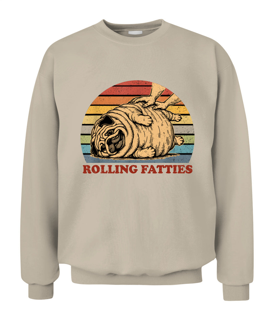 Pug Rolling Fatties Funny Pug Dog Lover Dog Owner T-Shirt
