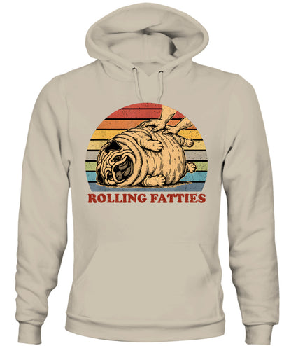 Pug Rolling Fatties Funny Pug Dog Lover Dog Owner T-Shirt