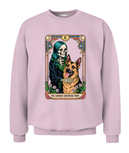 Retro German Shepherd Mom Tarot Card Witchy Vibes Dog Mom T-Shirt