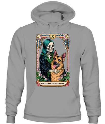 Retro German Shepherd Mom Tarot Card Witchy Vibes Dog Mom T-Shirt