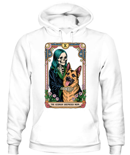 Retro German Shepherd Mom Tarot Card Witchy Vibes Dog Mom T-Shirt